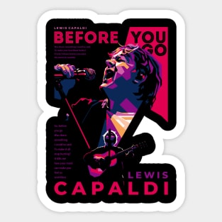 Lewis Capaldi WPAP Sticker